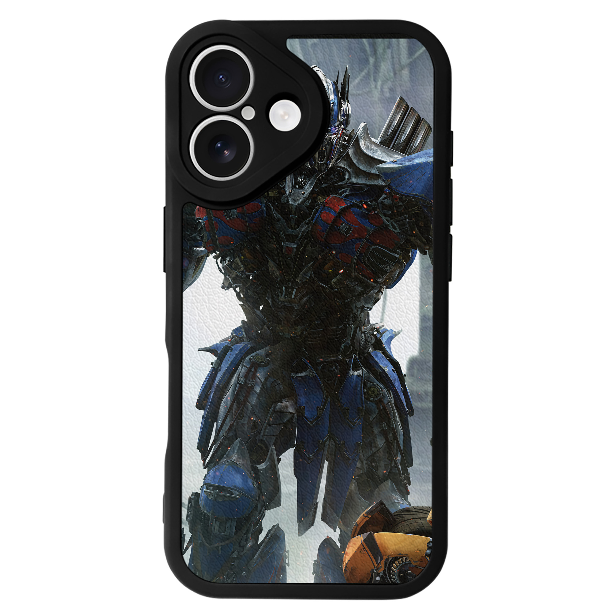 （画像用） Transformers トランスフォーマー 【iPhone 16シリーズ対応】シリコンスマホケース（レザー調） 材質：シリコン
